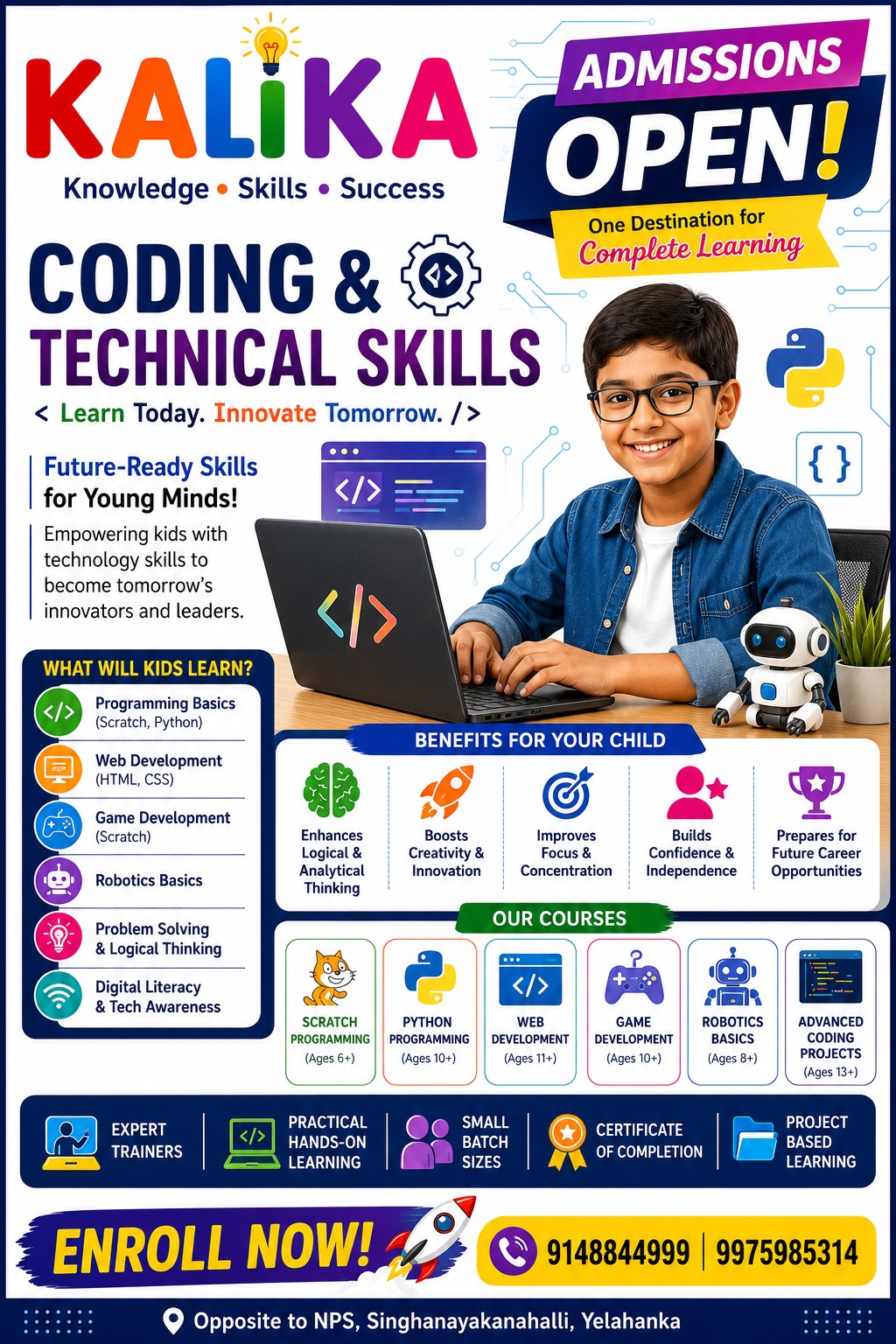 Kalika Coding and Technical Skills Poster
